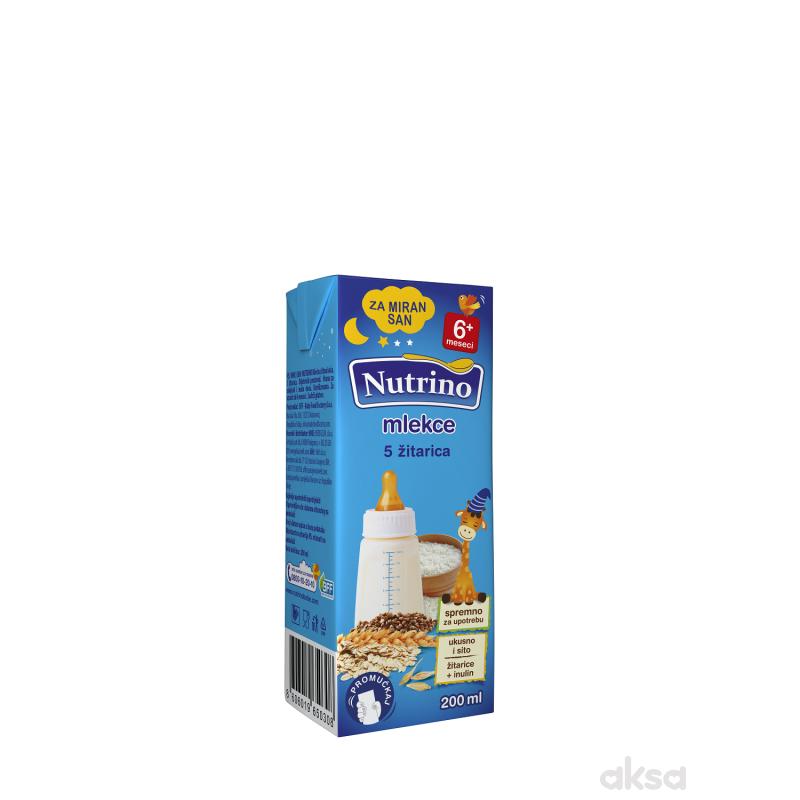 Nutrino mlekce tečna kaša 5 žitarica 200ml