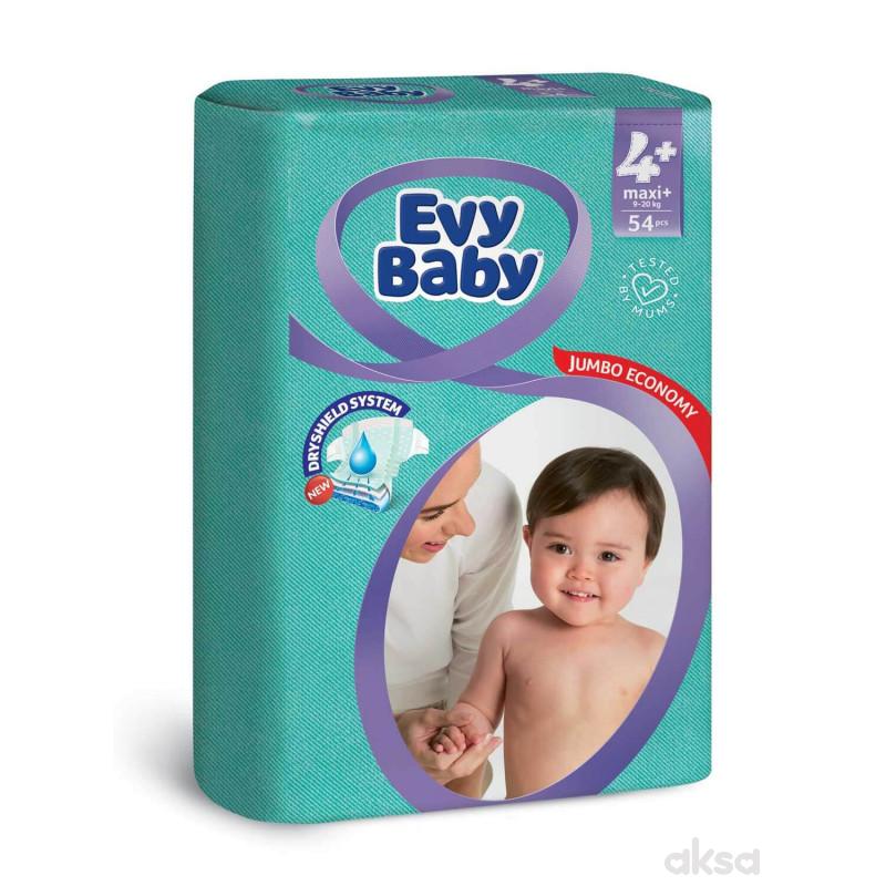 Evy baby pelene jumbo 4+ maxi plus 9-20kg 54kom 