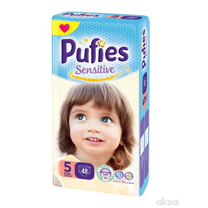 Pufies pelene sensitive MP 5 junior 11+kg 48kom