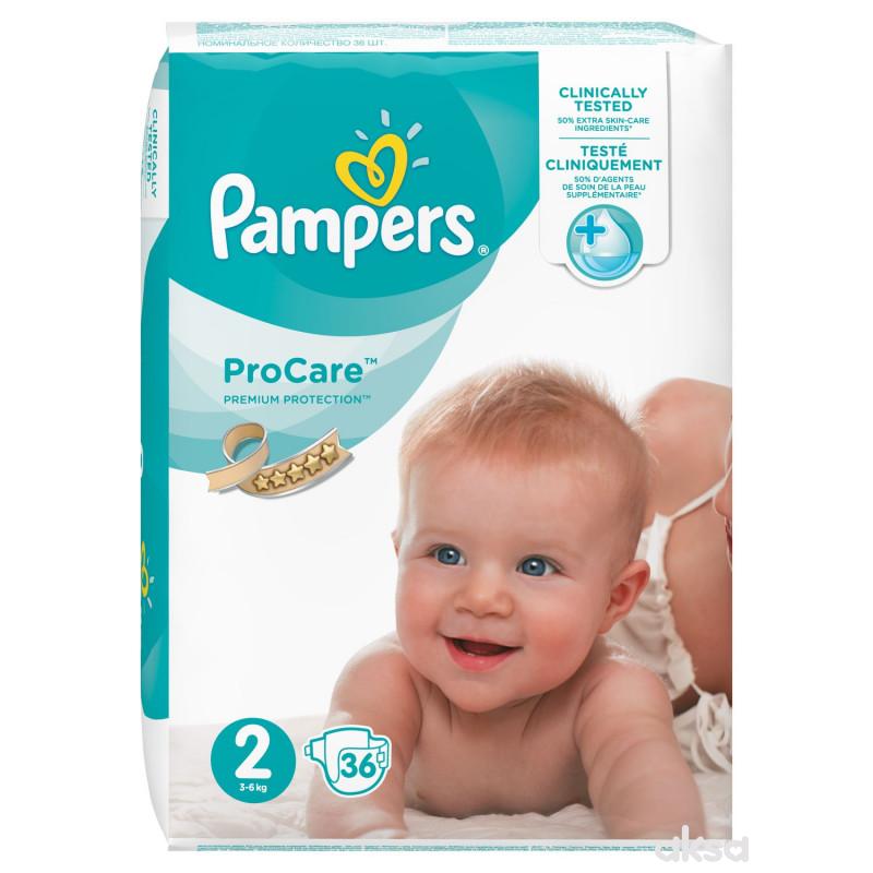 Pampers pelene pro care 2 mini 3-6kg 36kom 