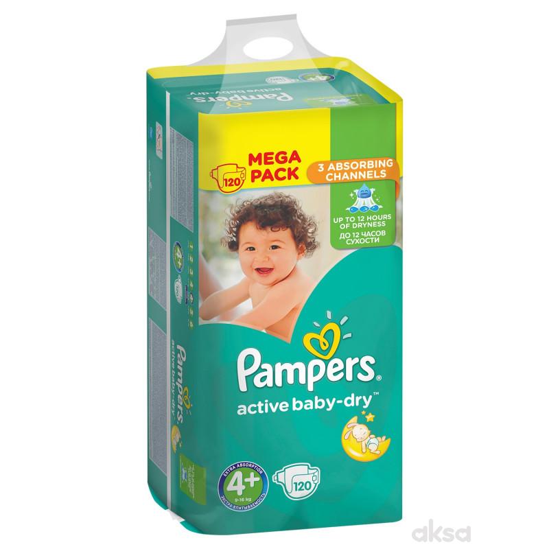 Pampers pelene MB 4+ maxi plus 9-16kg 120kom