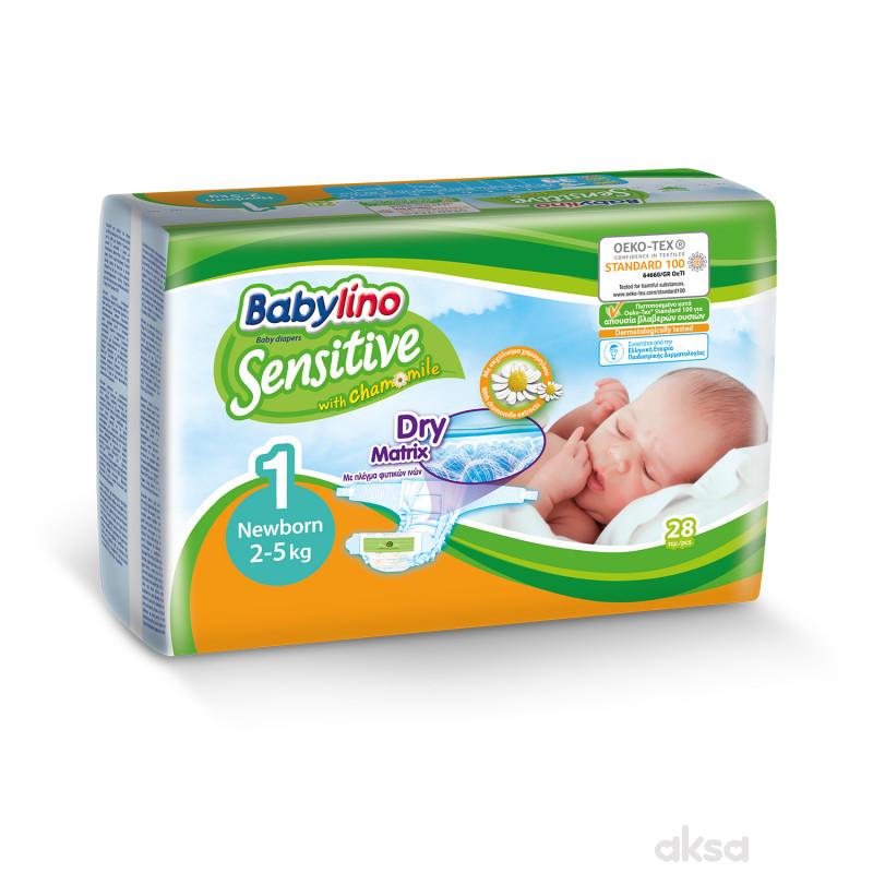 Babylino pelene sensitive 1 newborn 2-5kg 28kom 