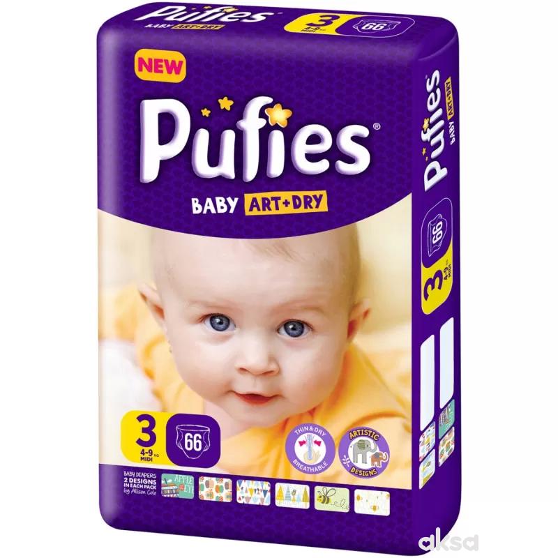 Pufies pelene baby art MP 3 midi 4-9kg 66kom 