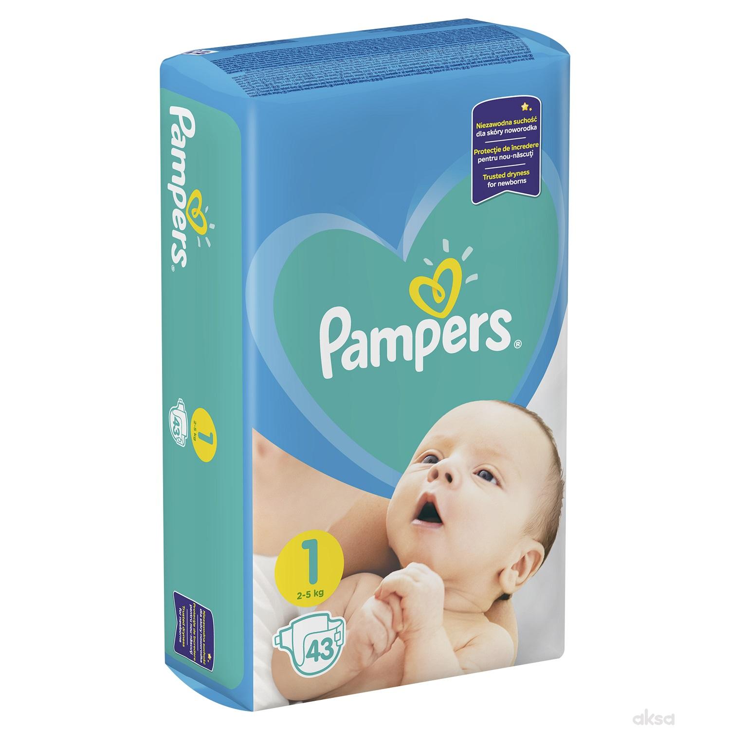 Pampers pelene VP 1 newborn 2-5kg 43kom