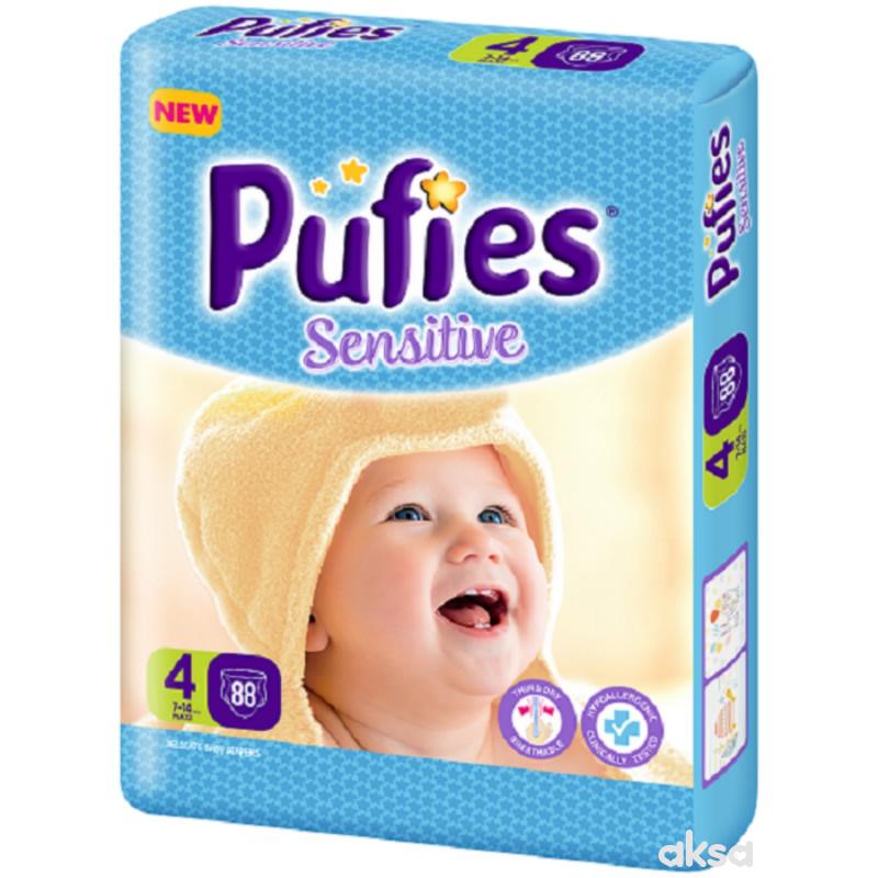 Pufies pelene sensitive BP 4 maxi 7 - 14kg 88kom