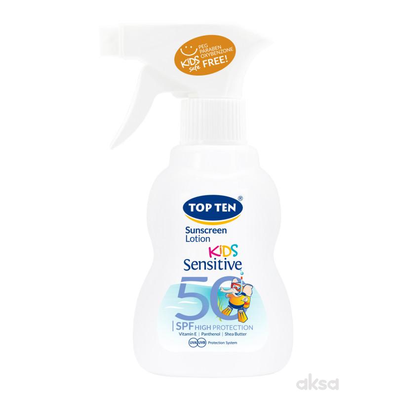 Top ten kids sens.losion za sun.sprej SPF50 200ml