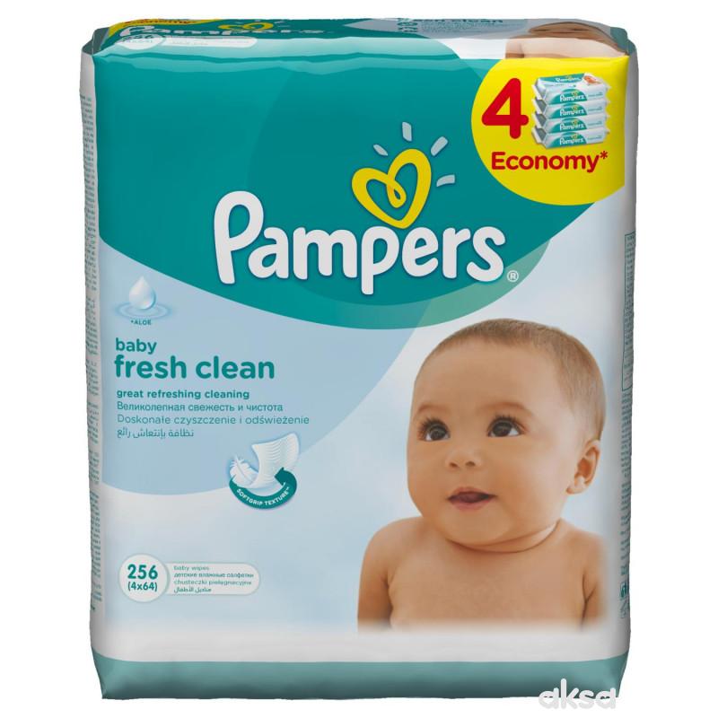 Pampers baby vlažne maramice fresh 4x64kom 