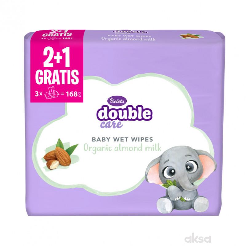 Violeta baby vlažne maramice badem 3x56kom 