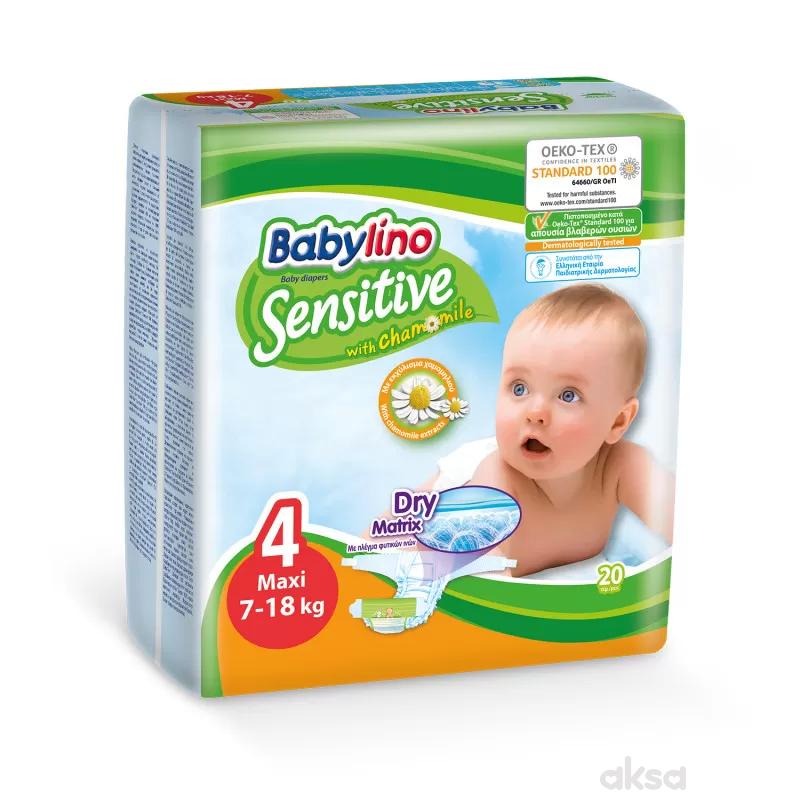 Babylino pelene sensitive 4 maxi 7-18kg 20kom 