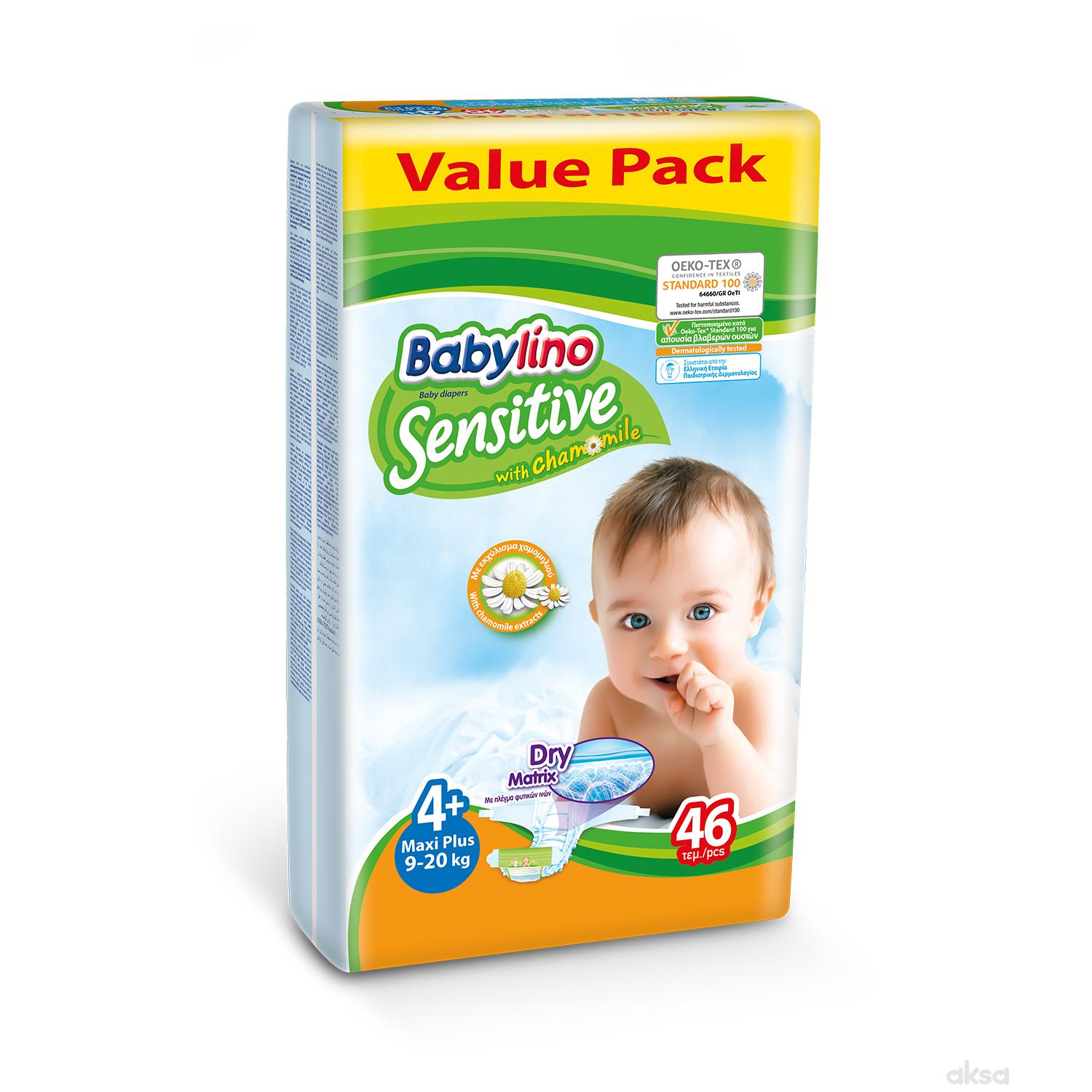 Babylino pelene sensitive VP 4+ maxi+ 9-20kg 46kom