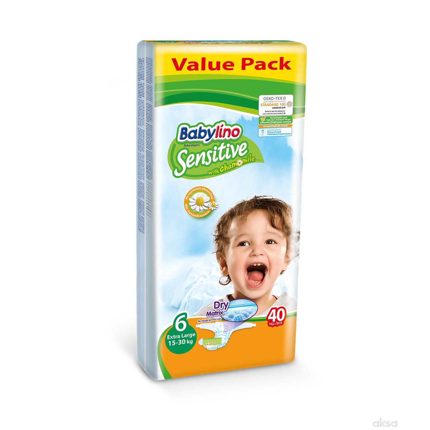 Babylino pelene sensitive VP 6 ex.l. 15-30kg 40kom