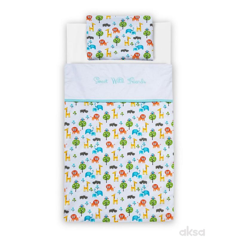 Lillo&Pippo posteljina Sweet Wild Friends 3/1