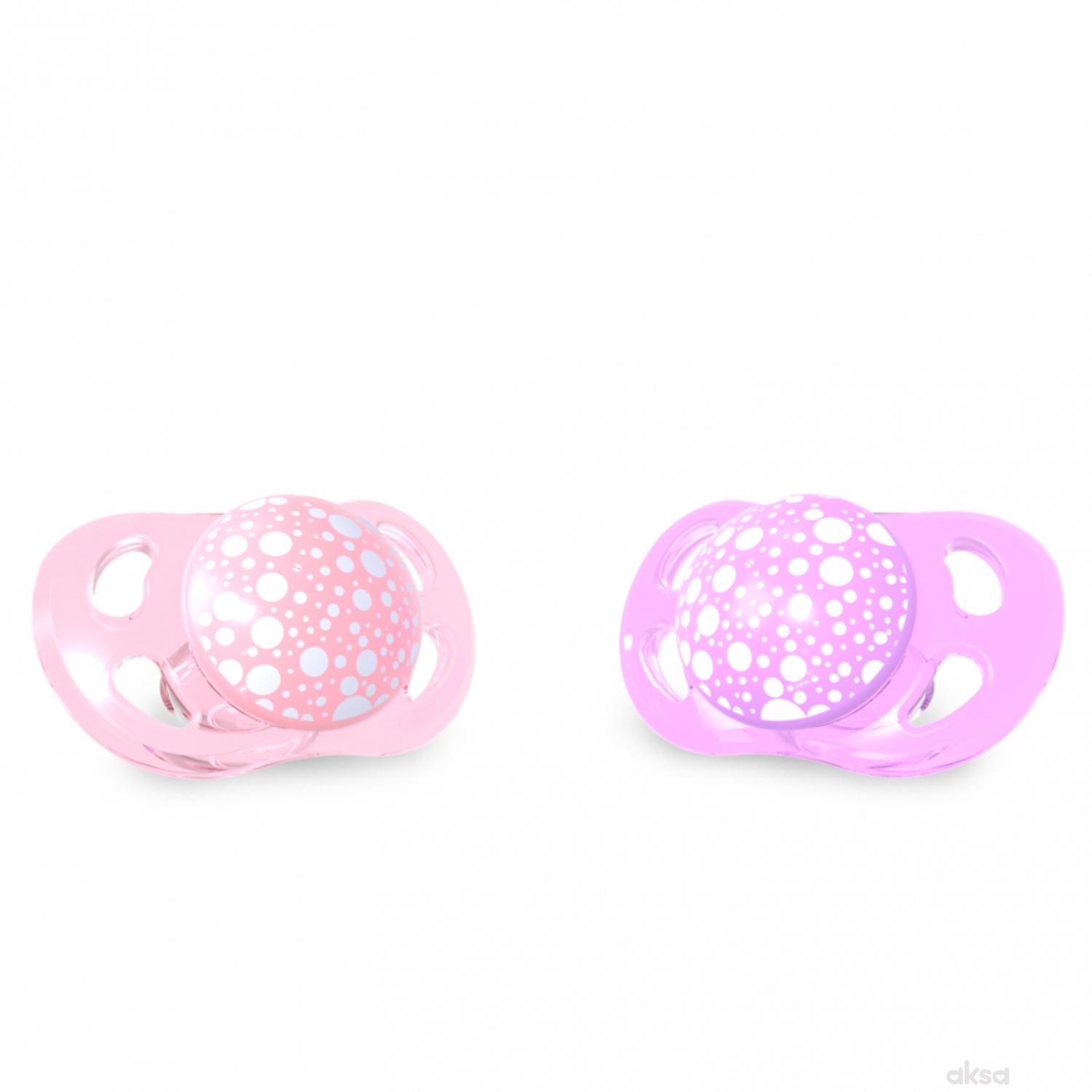 TS laža 0-6m pastelna ljubičasto-roze, 2kom