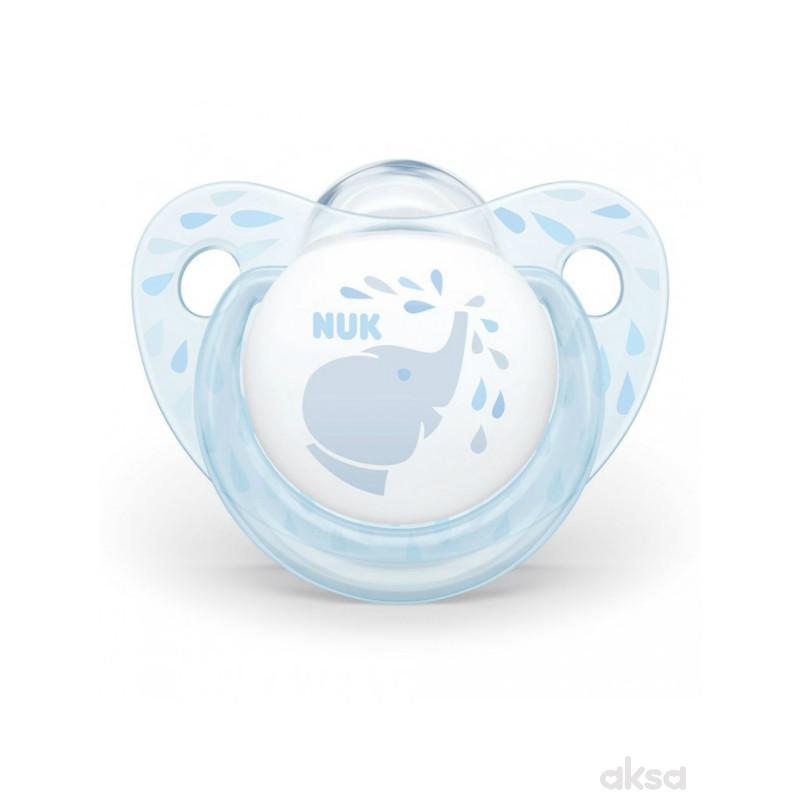 Nuk laža silikon Baby blue, 6-18m new