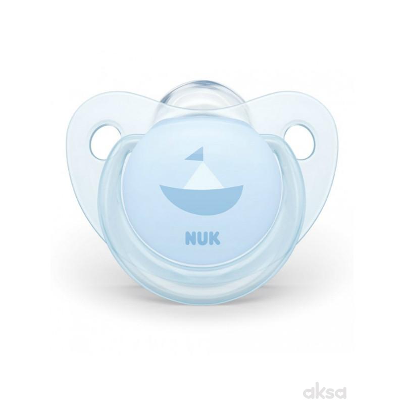 Nuk laža silikon Baby blue, 6-18m new