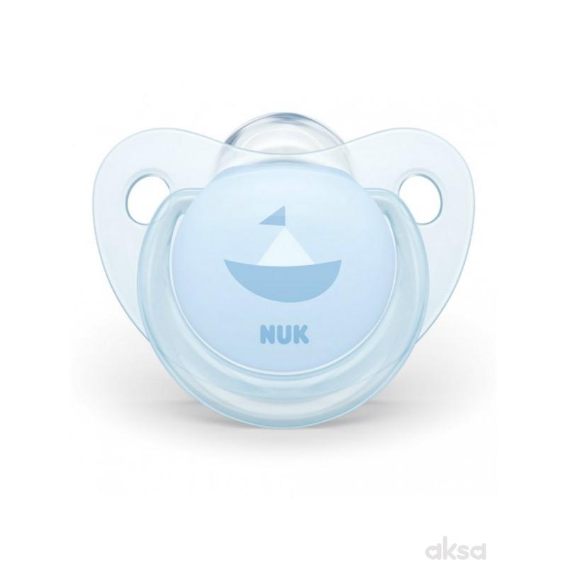 Nuk laža silikon Baby blue, 6-18m new 