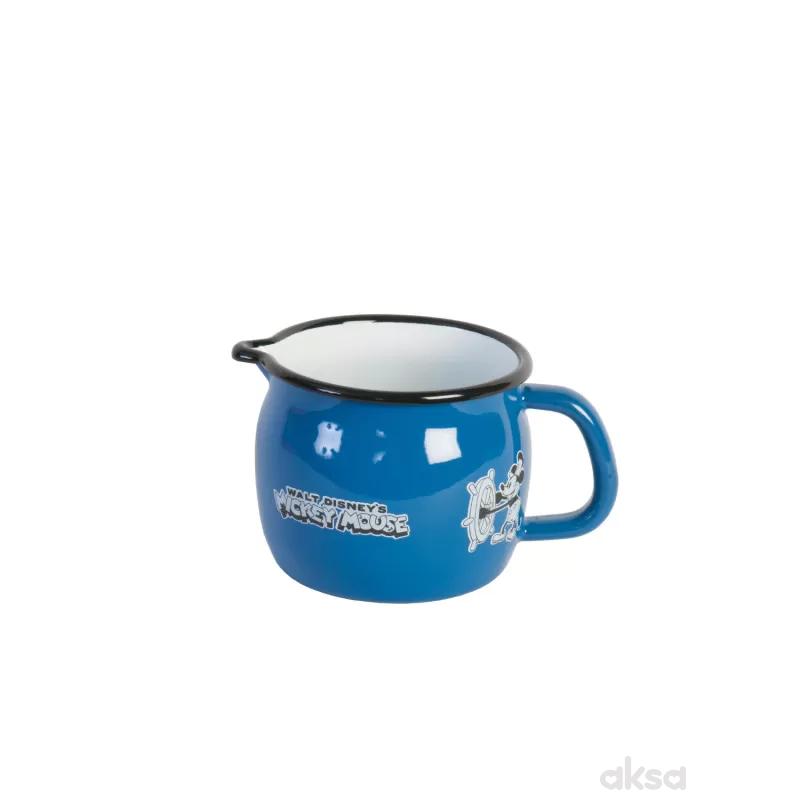 Metalac trbušasto lonče 10cm, retro plava