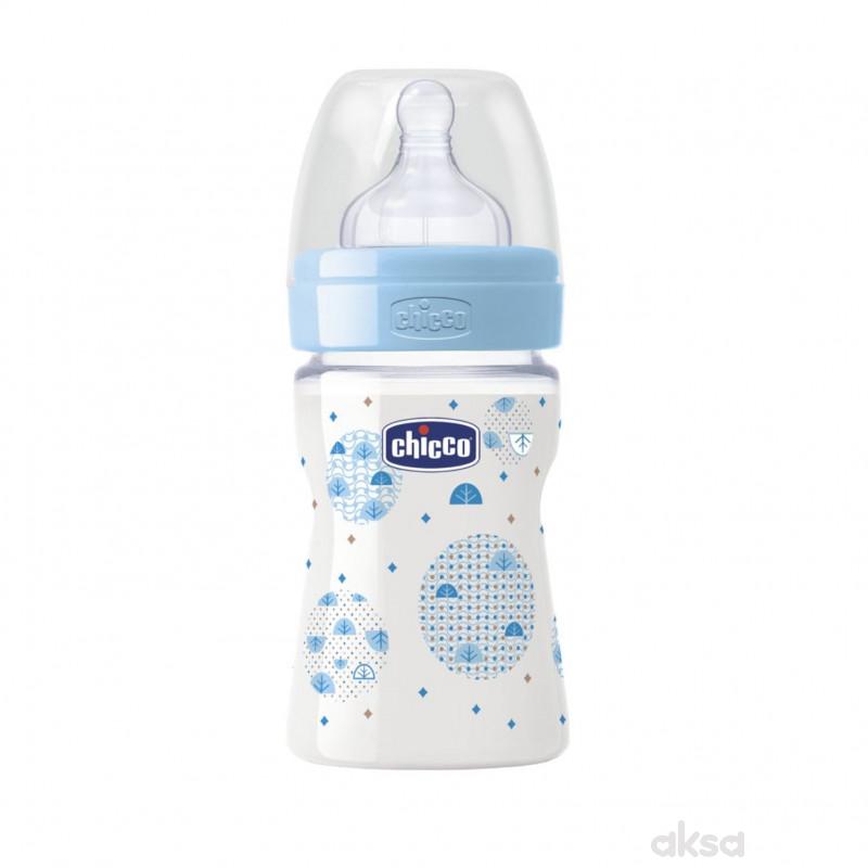 Chicco PP flašica Giotto, 150 ml, sil. dečaci 0m+