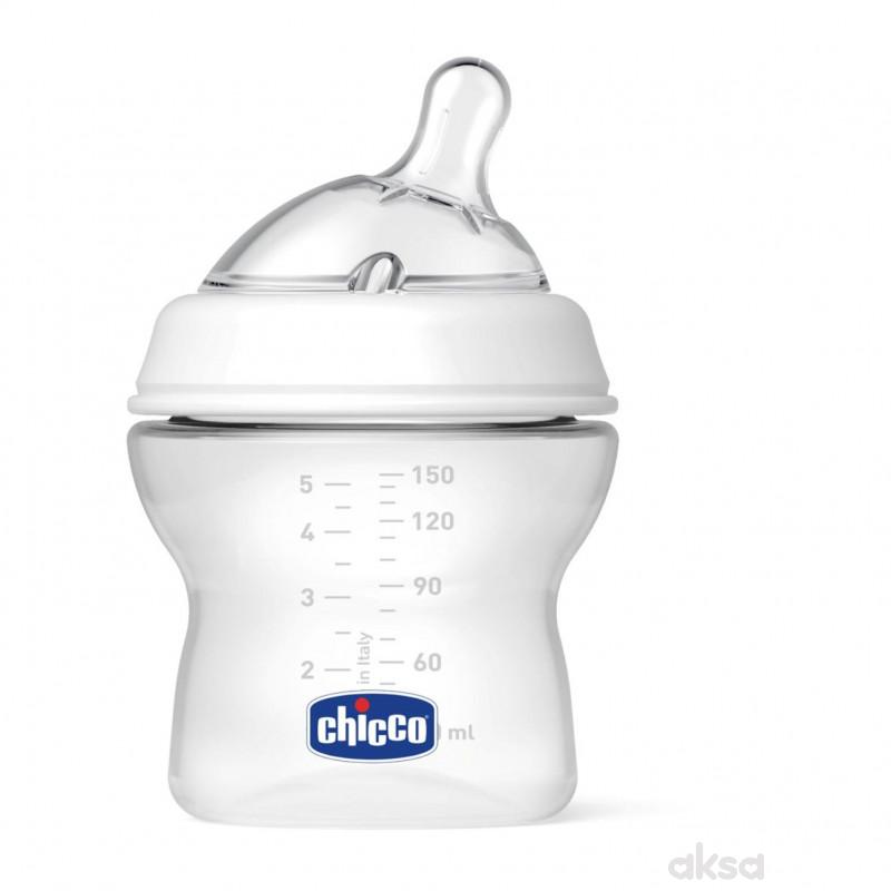 Chicco PP flašica Naturalfeeling 150ml, sil. 0m+ 