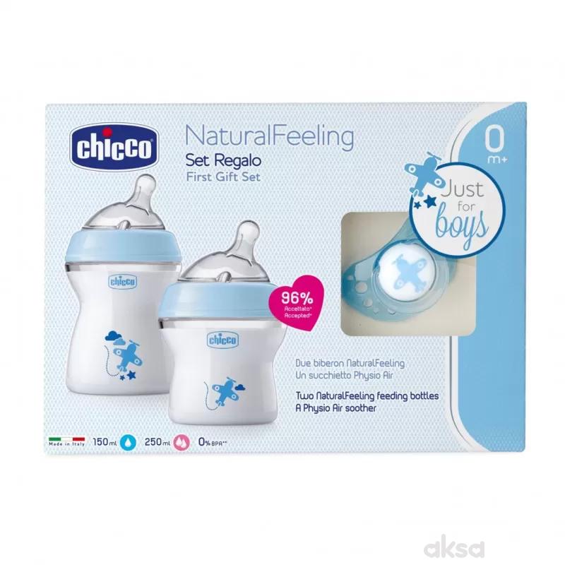 Chicco poklon set Naturalfeeling za dečake 