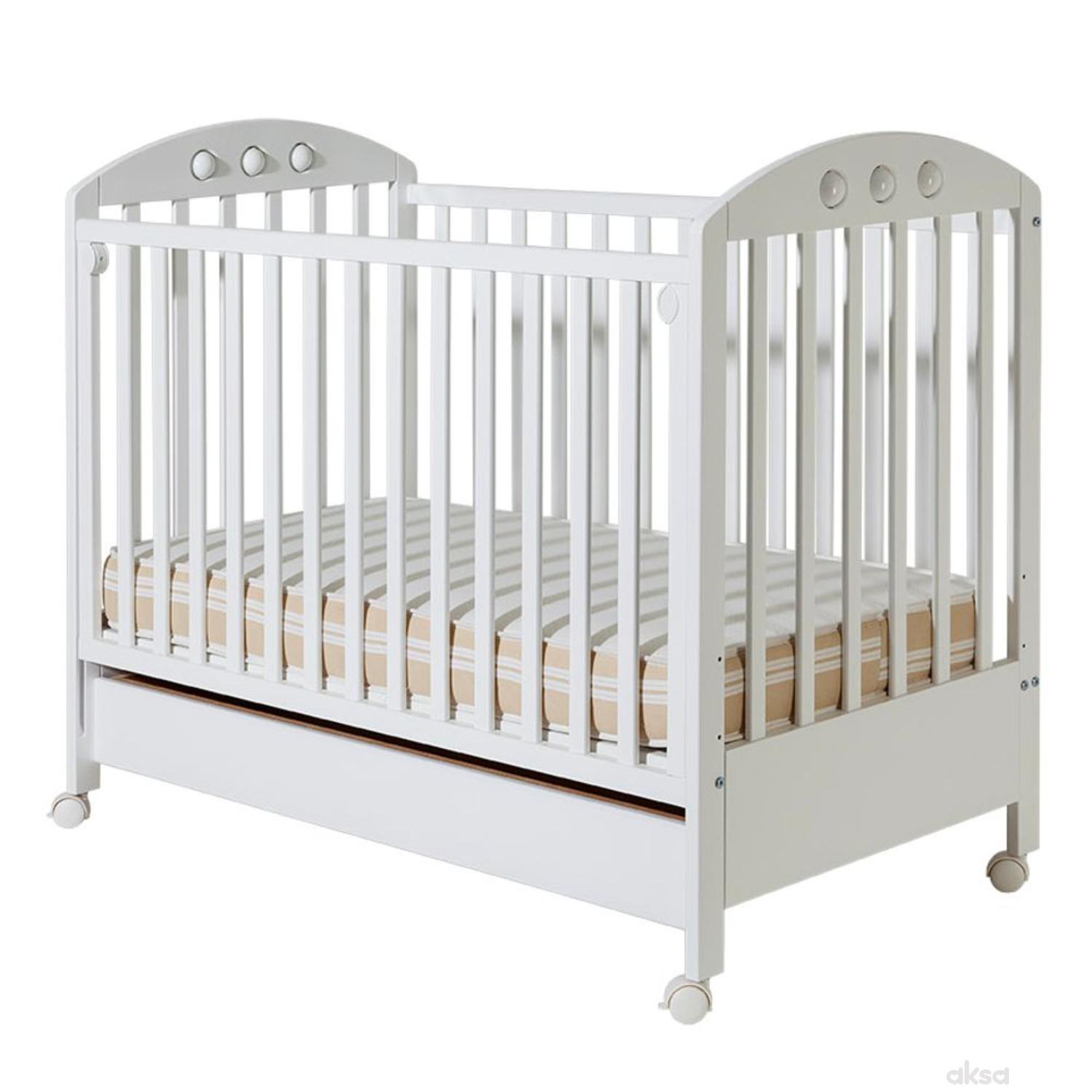 Bambino krevetac Nora, beli, sa fiokom