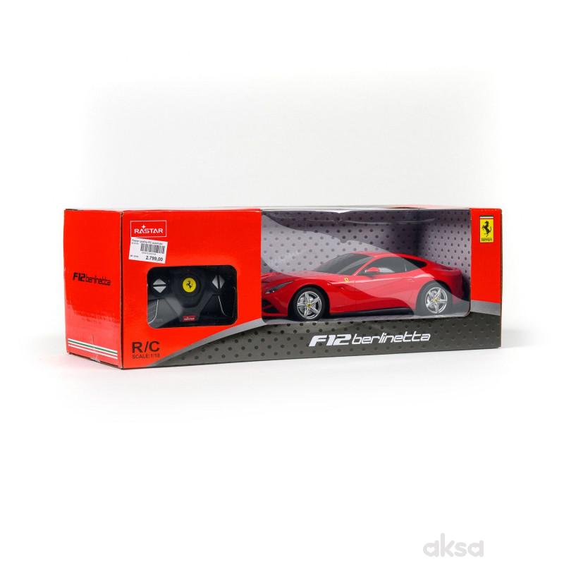 Rastar igračka RC automobil Ferrari F12 1:18 - crv 