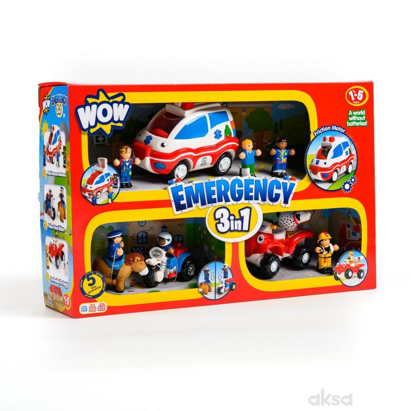 Wow igračka set 3 u 1 Emergency Rescue 