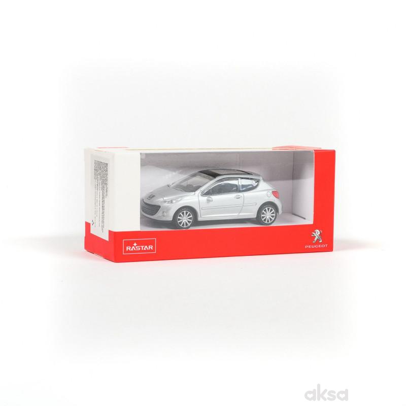 Rastar automobil Peugeot 207 1:43 (41800) - siv