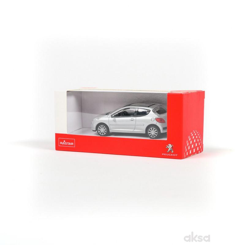 Rastar automobil Peugeot 207 1:43 (41800) - siv