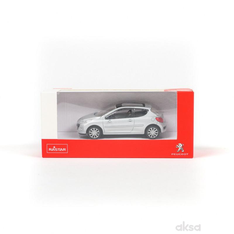 Rastar automobil Peugeot 207 1:43 (41800) - siv