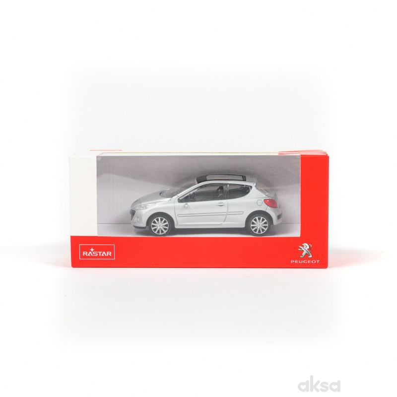 Rastar automobil Peugeot 207 1:43 (41800) - siv 