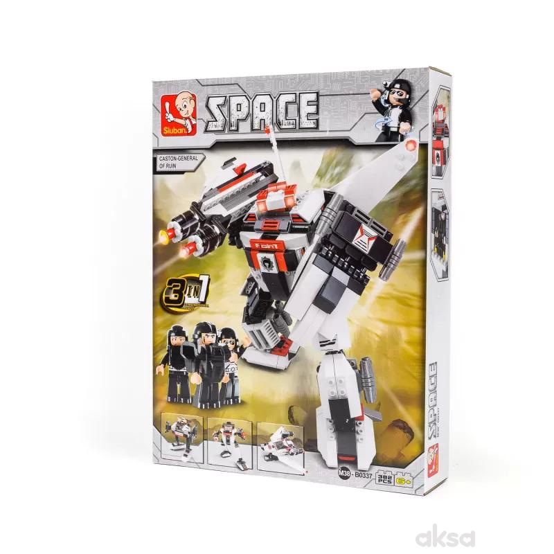 Sluban kocke, 3u1 robot, 313 kom