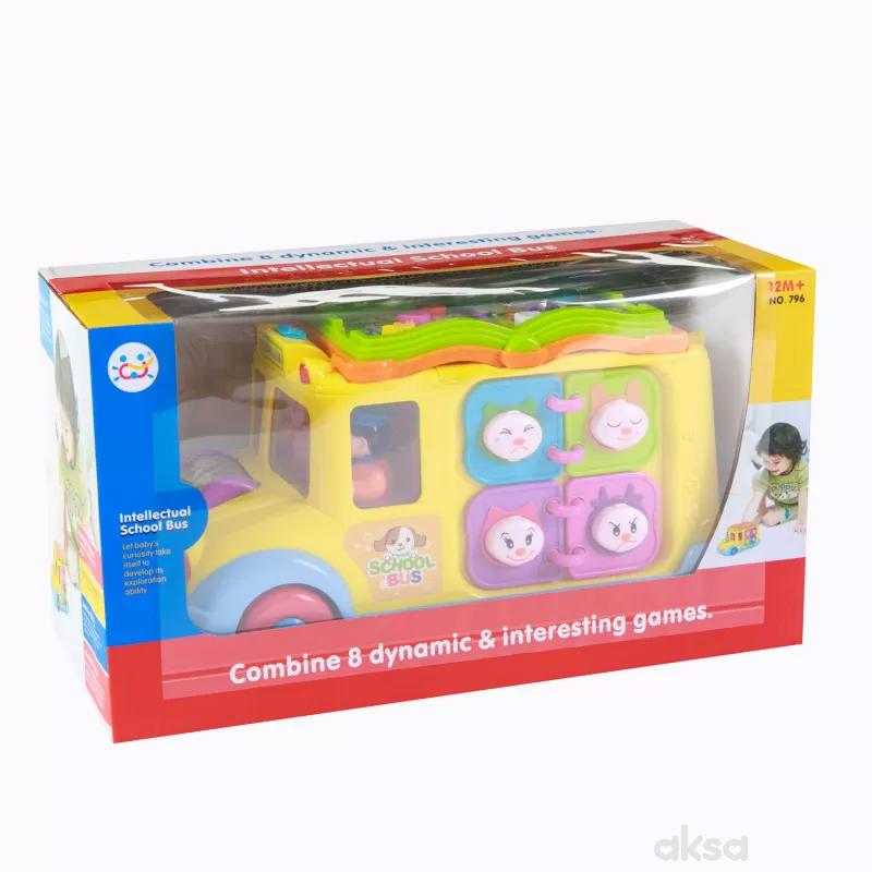 Huile toys, igračka interaktivni školski autobus