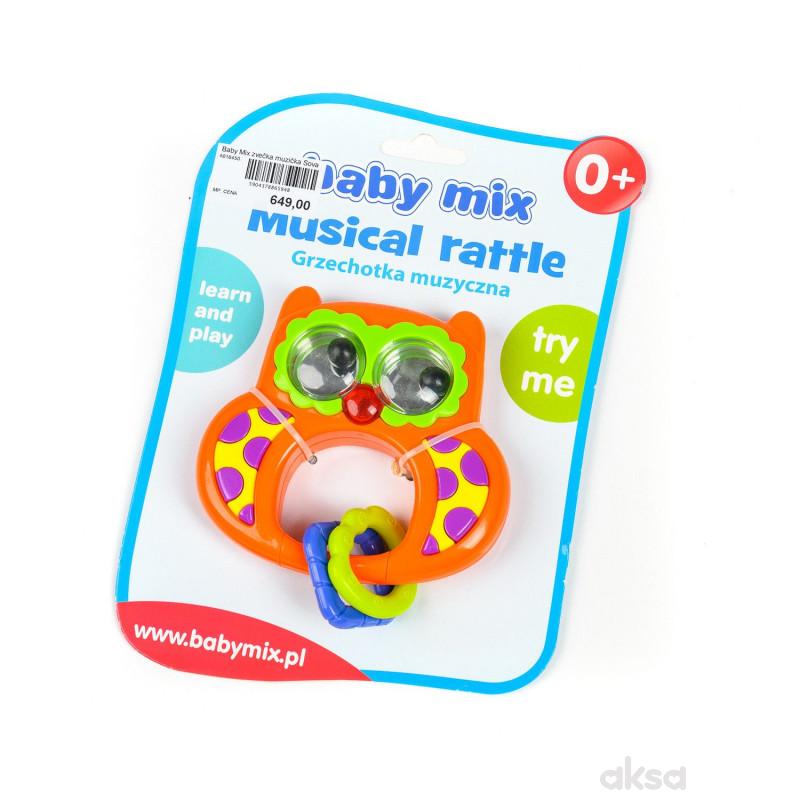 Baby Mix muzička zvečka Sova 