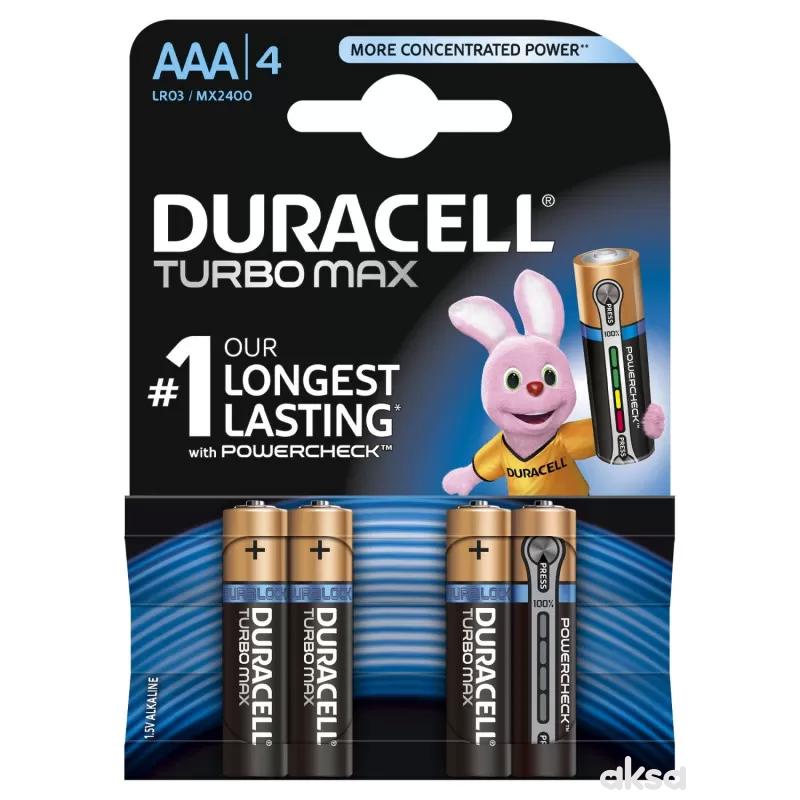 Duracell Turbo AAA 4kom