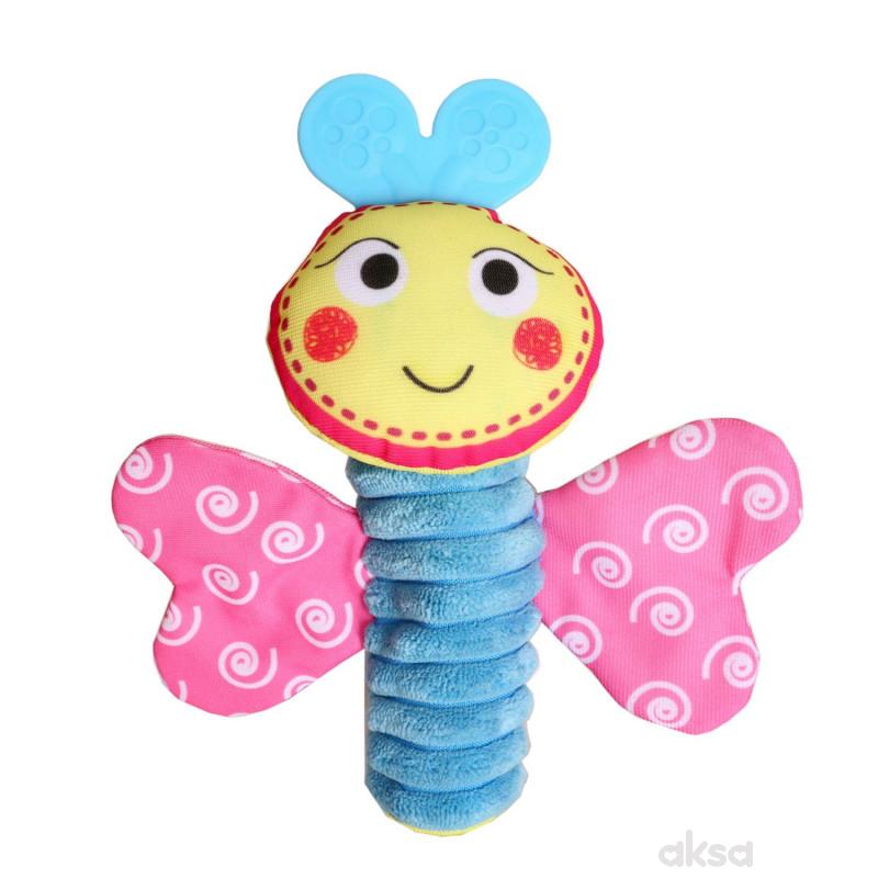 Biba Toys zvečka - šareni leptirić 