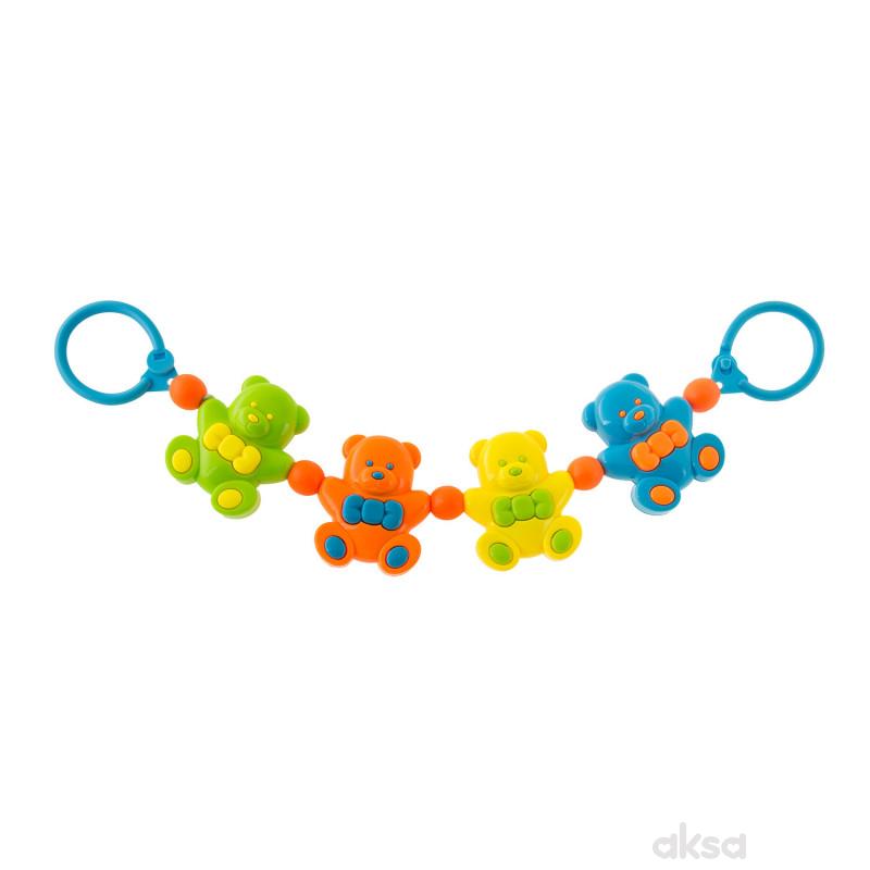 Akuku zvečka za kolica medvedići 