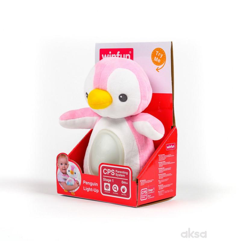 Win Fun igračka Svetleći pingvin roze 