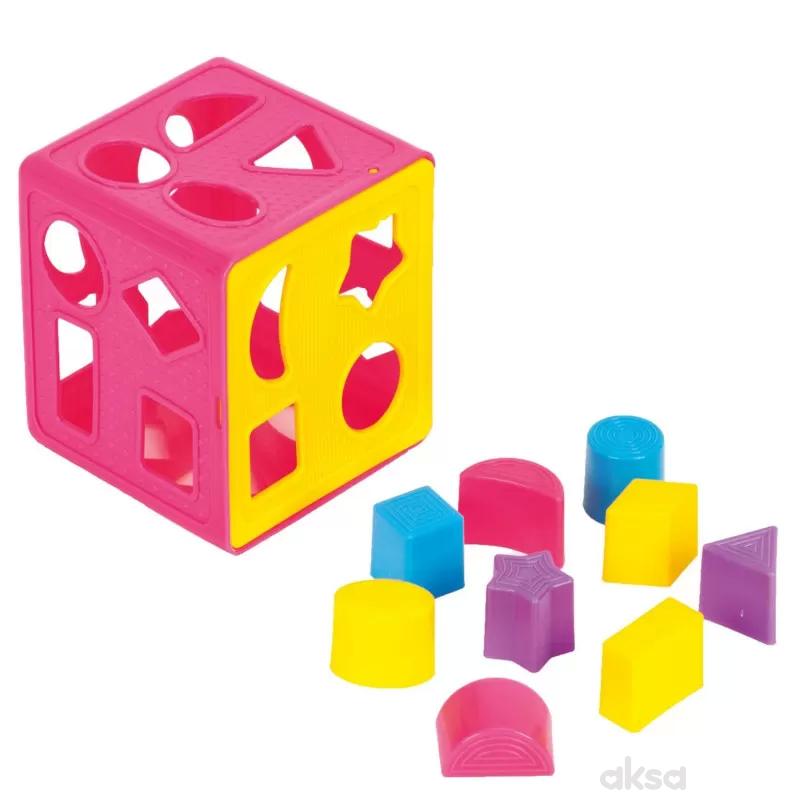Edukativna kocka za bebe, sorter oblika