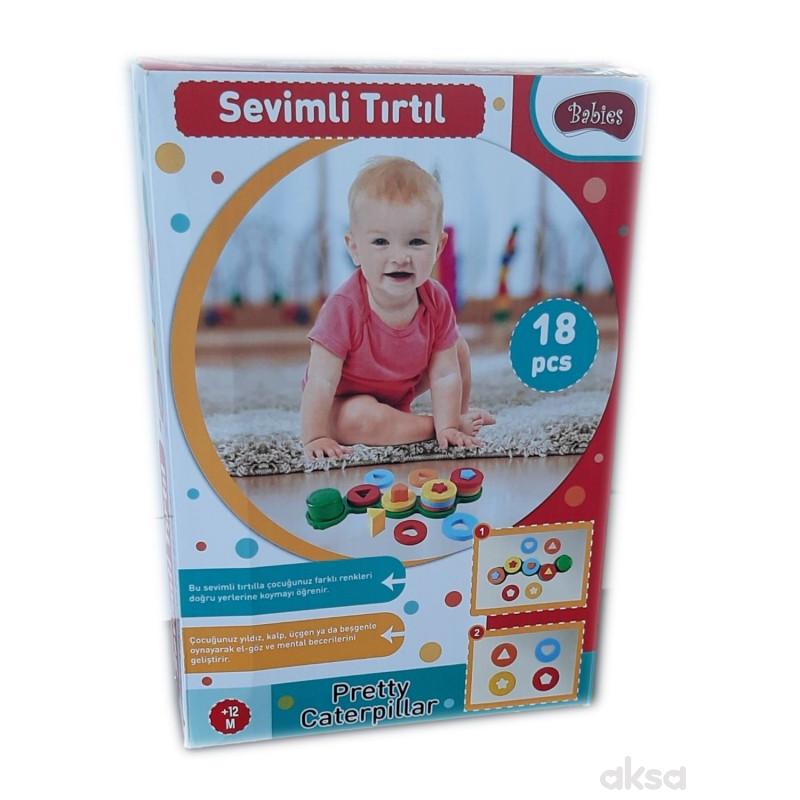 Set za bebe edukativna gusenica