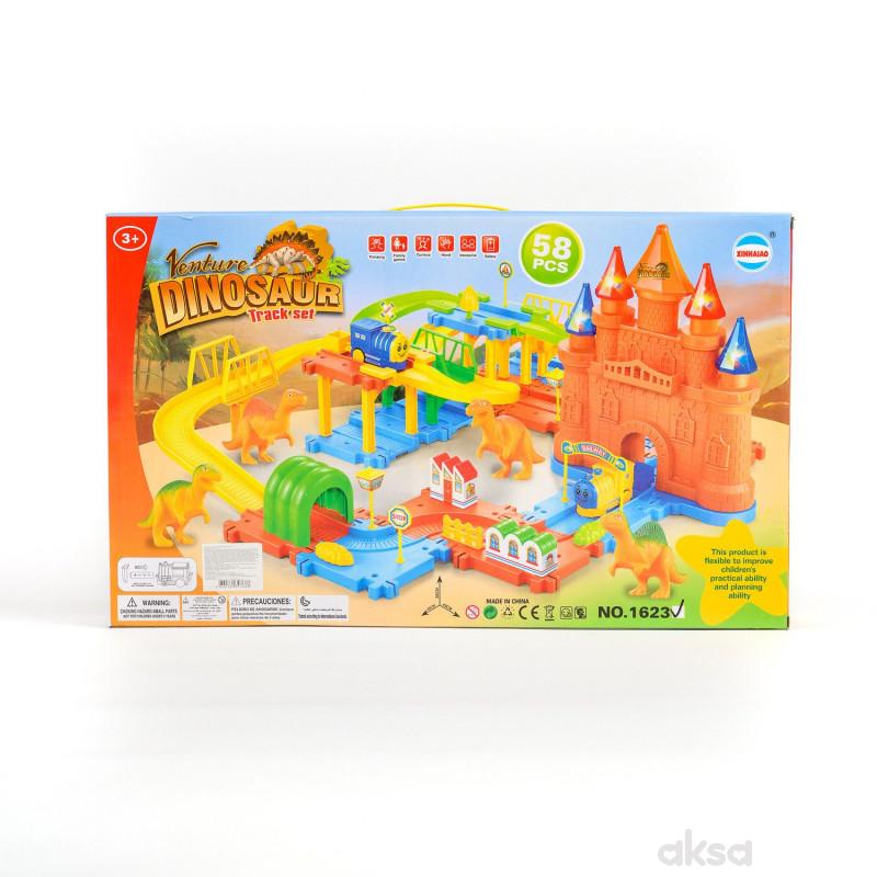 HK Mini igračka, vozni park - sa dvorcem