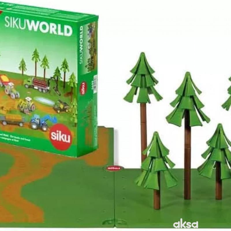 Podloga zemljani put i šuma 