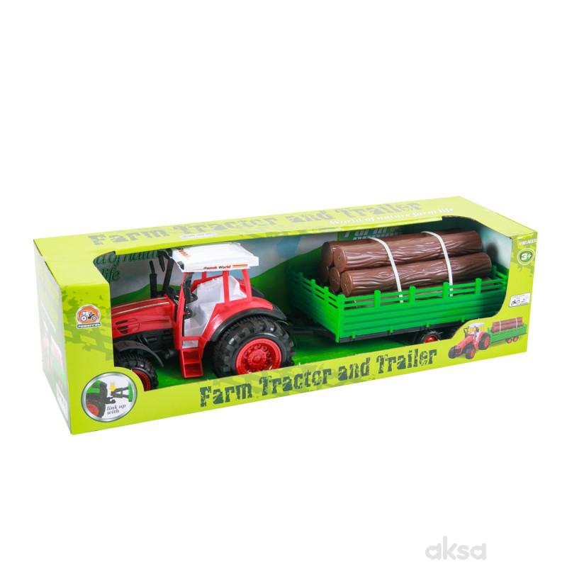 HK Mini igračka traktor sa balvanima 