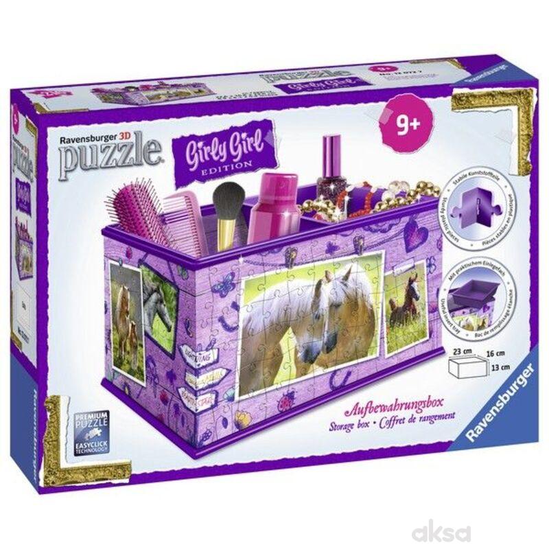 Ravensburger 3D puzzle Kutija za šminku sa konjem 