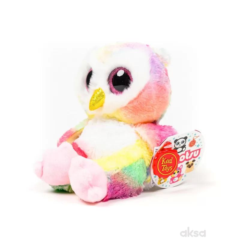 Keel Toys plišana igračka Animotsu Sova, 15 cm