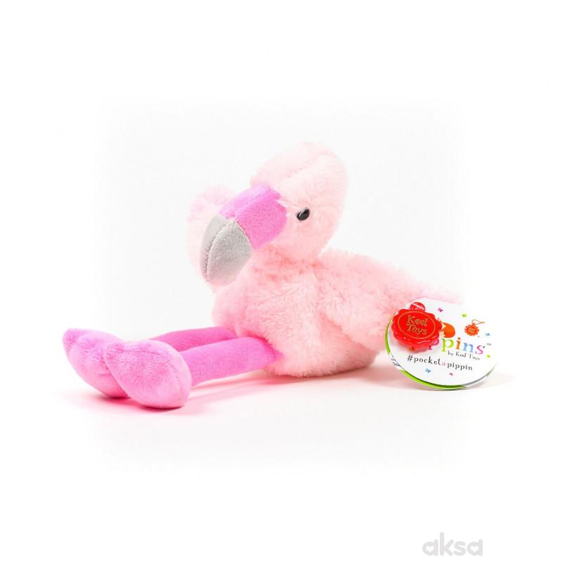 Keel Toys plišana igračka Pippins Flamingo, 14 cm