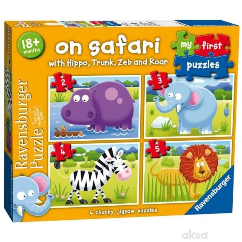 Ravensburger puzzle Moje prve puzle 4 u 1 safari 