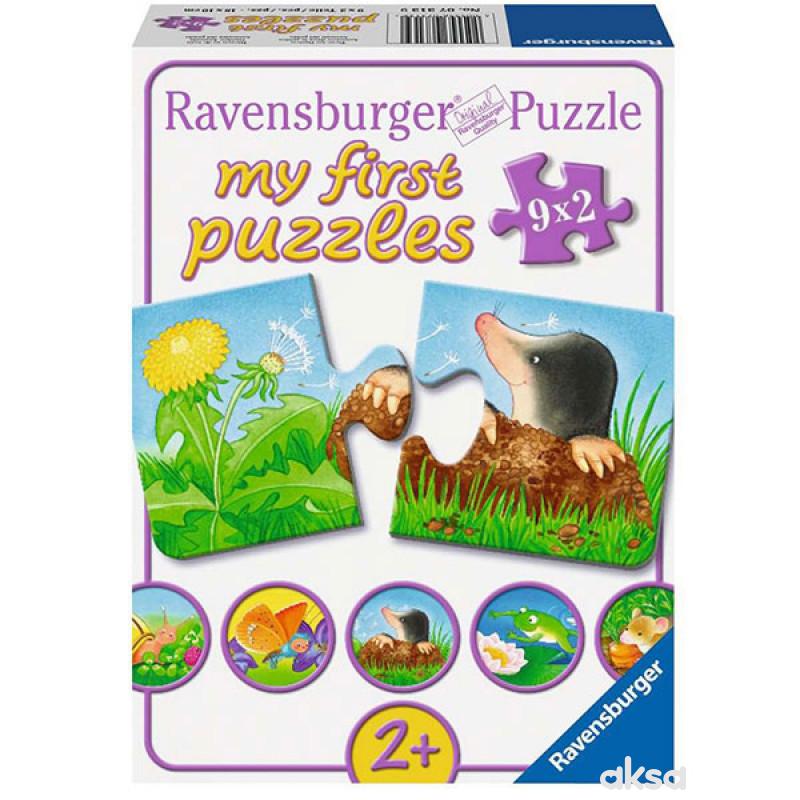 Ravensburger Moje prve puzle 9 u 1 sitne životinje 