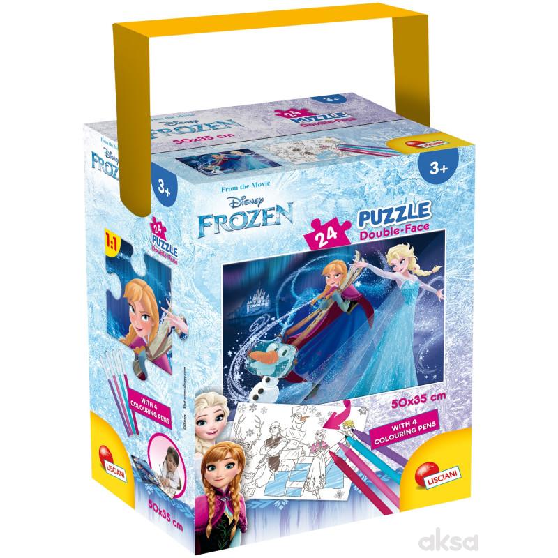 Slagalica Lisciani 24pcs + 4 flom Frozen2u1 