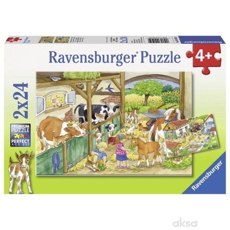 Ravensburger puzzle (slagalice) - Dan na farmi 